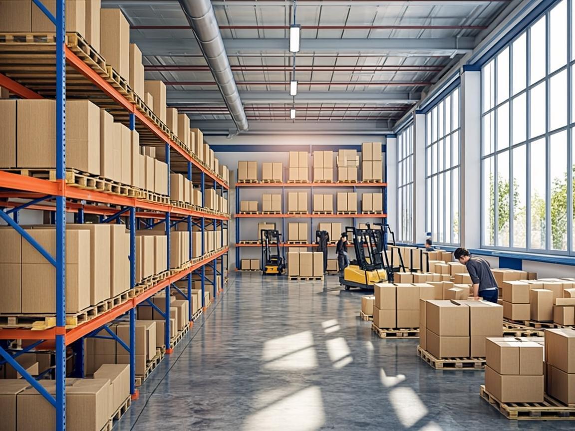 Clean, organized distribution center operated by Lumina Rising Distribution LLC